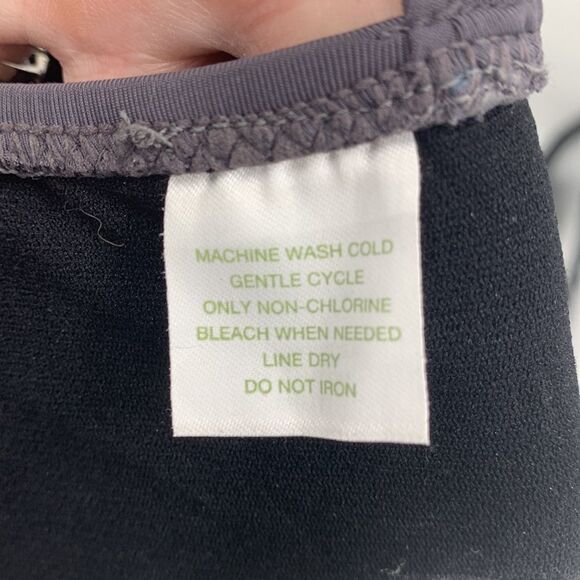 Garnet Hill Gray One Piece Swim Sz 8 - Picture 8 of 9